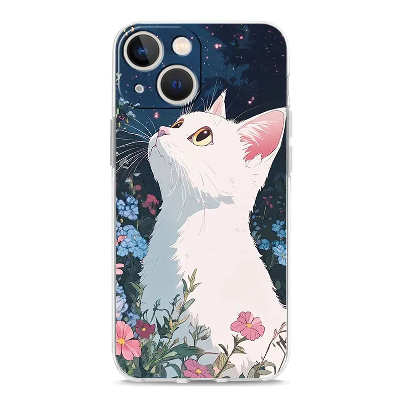 Cat Van Gogh Starry Sky