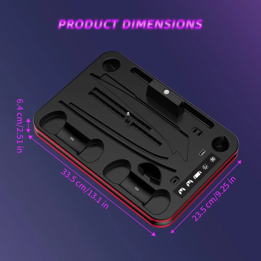 Charging Dock for PS5/PS5 Slim Stand with Cooling Station