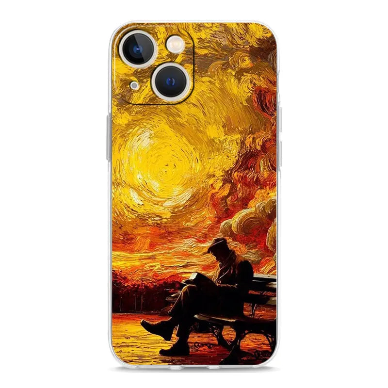 Cat Van Gogh Starry Sky
