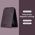 Luxury Magsafe Leather Wallet Holder