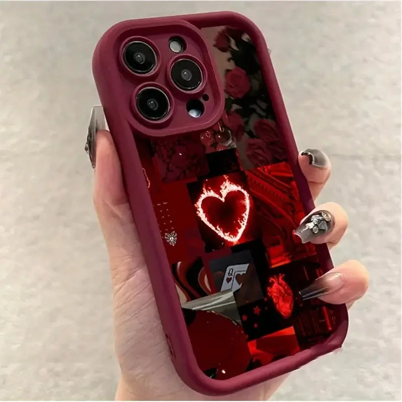 Red Heart iPhone case