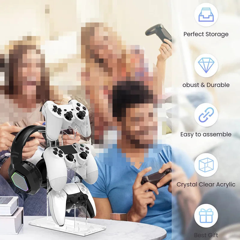 Controller Stand with Headset Mount
