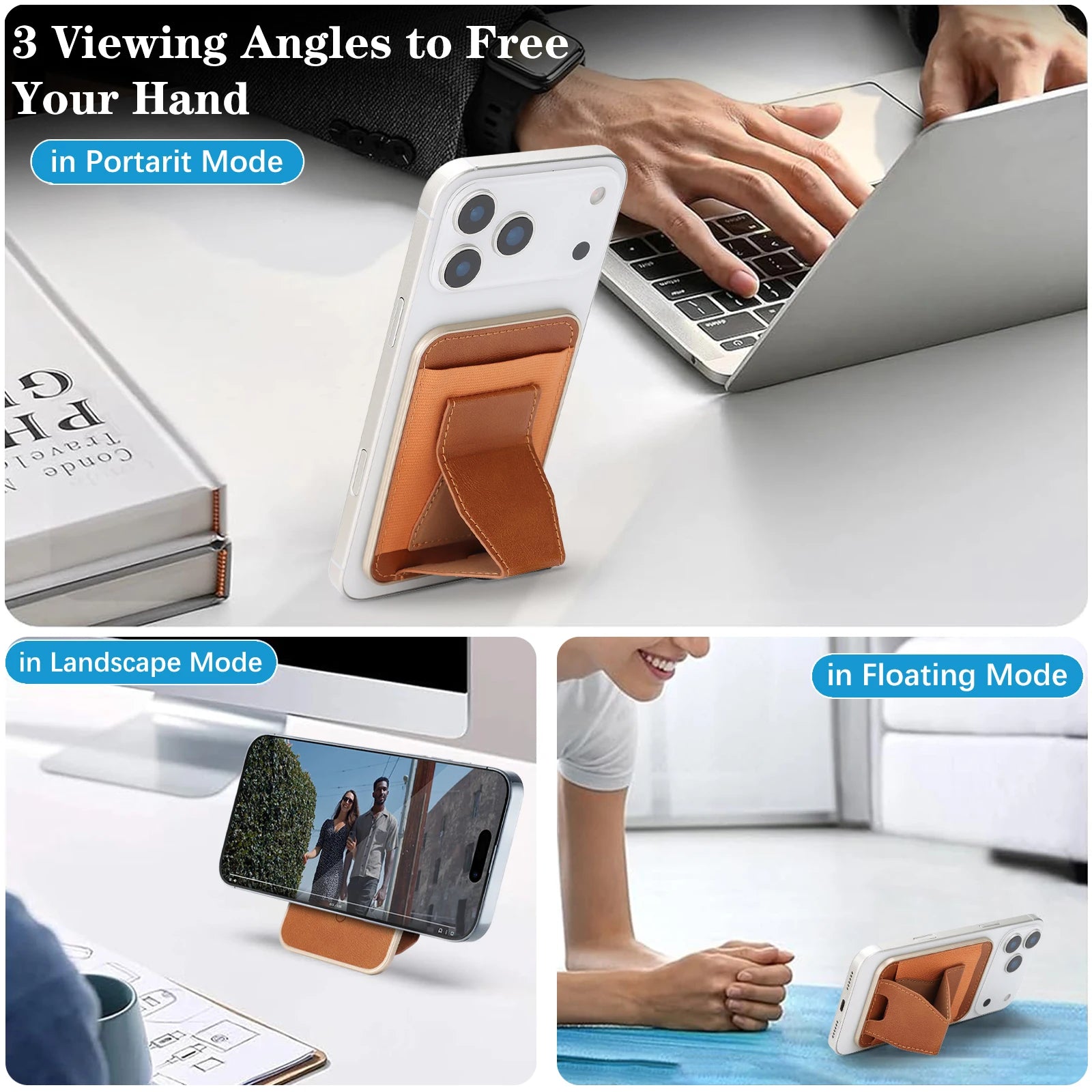 Magnetic Wallet Card Phone Holder