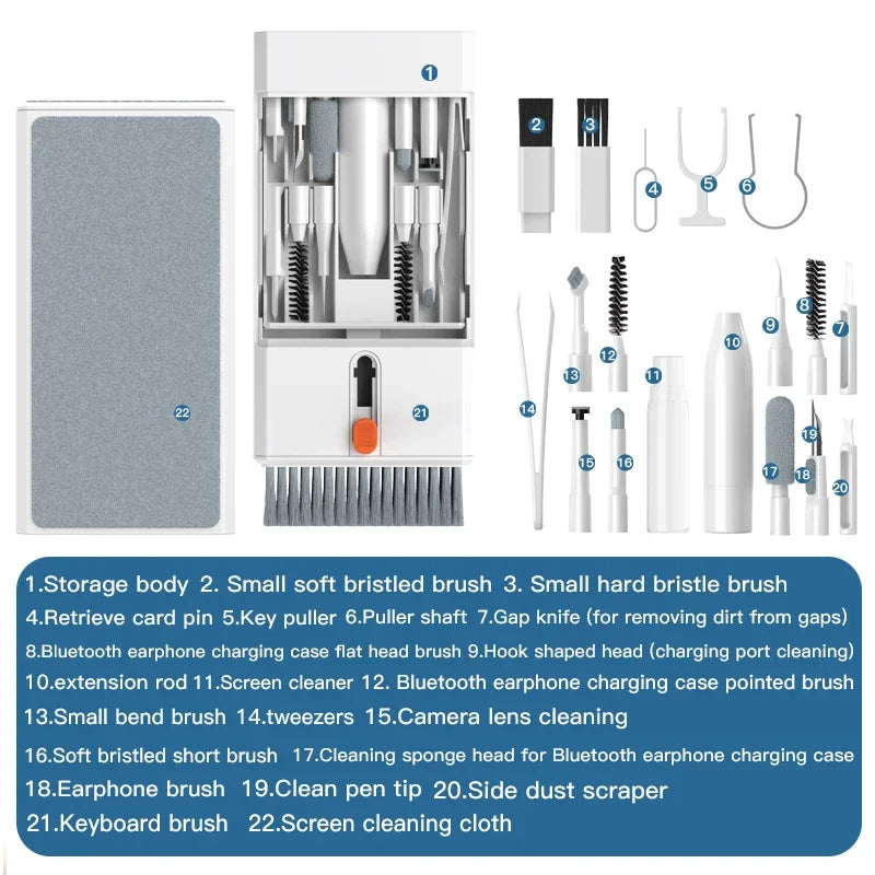 22-in-1 Multi-Function Cleaning Kit